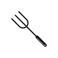 barbecue fork A1 vector