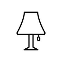 bedside lamp icon design vector template