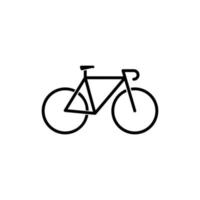 plantilla de vector de diseño de icono de bicicleta