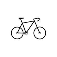 plantilla de vector de diseño de icono de bicicleta