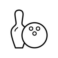 bowling ball icon vector