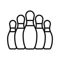 bowling pin icon vector