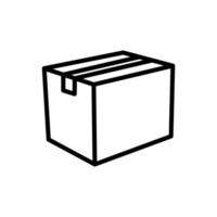 plantilla de vector de diseño de icono de caja