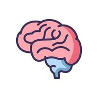 plantilla de vector de diseño de icono de cerebro