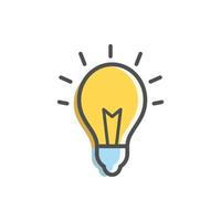 bulb icon design vector template