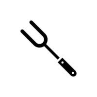 barbecue fork A1 vector