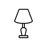 bedside lamp icon design vector template