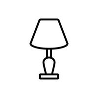 bedside lamp icon design vector template