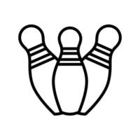 bowling pin icon vector