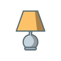 bedside lamp icon design vector template