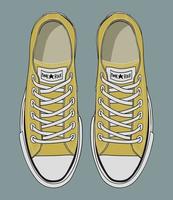 All Star Shoes. The Most Famous Sneaker vector