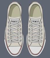 All Star Shoes. The Most Famous Sneaker vector