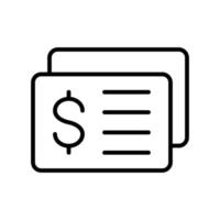 stock finance icon flat line style vector for graphic and web design