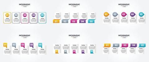 este conjunto de infografías vectoriales es perfecto para anunciar su negocio en folletos. volantes y revistas. vector