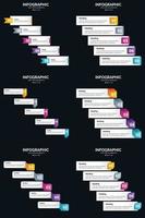 use infografías vectoriales en sus presentaciones comerciales para lograr un mayor impacto vector