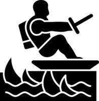 Surfing Vector Icon Design