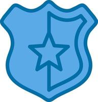 Police Badge Vector Icon Design