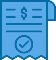 Payment Receipt Vector Icon Design