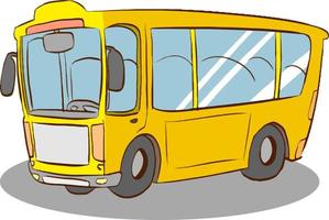 school bus cartoon vector illustration