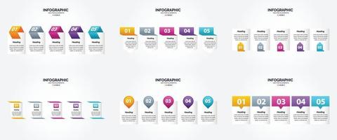 estas infografías de ilustraciones vectoriales son perfectas para anunciarse en un folleto. volantes. o revista. vector