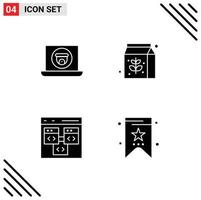 Creative Icons Modern Signs and Symbols of multimedia coding camera package development Editable Vector Design Elements