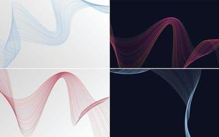 Enhance your presentations with this set of 4 vector backgrounds