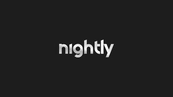 video gratis de efecto de texto brillante plateado nocturno