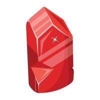 Trendy Ruby Gemstone vector