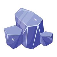 Trendy Dumortierite Gems vector