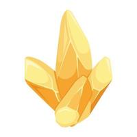 Trendy Yellow Quartz vector