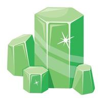 Trendy Aventurine Crystals vector