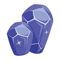 Trendy Lazurite Crystals vector