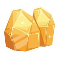 Trendy Amber Crystals vector