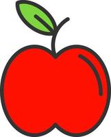 icono de vector de manzana