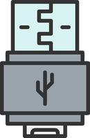 Usb Flash Drive Vector Icon