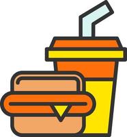 icono de vector de comida rápida