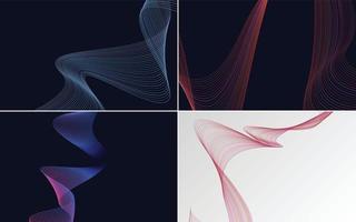 Create a professional and sleek design with this pack of vector backgrounds