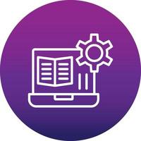icono de vector de tutorial