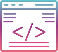 icono de vector de programación web