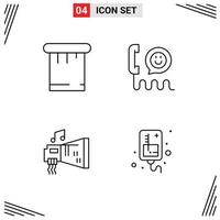 Universal Icon Symbols Group of 4 Modern Filledline Flat Colors of paint blaster call help hardware Editable Vector Design Elements