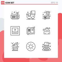 9 Thematic Vector Outlines and Editable Symbols of man page money open wireframe Editable Vector Design Elements