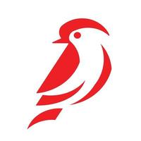 Red jay bird, illustration, vector on white background. 13684617 Vector Art  at Vecteezy