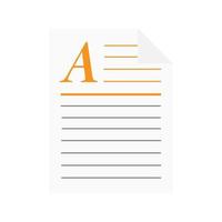 File computer document icon isolated on white background vector