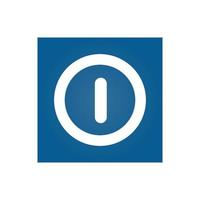 Shutdown or deactivate button icon isolated on white background vector