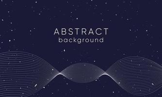 Modern wave curve abstract presentation background. Luxury paper cut background. Abstract decoration, golden pattern, halftone gradients, 3d Vector illustration. Dark blue background