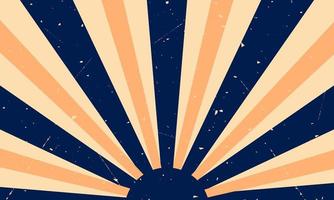 Blue and orange vintage background with lines. Vector EPS10