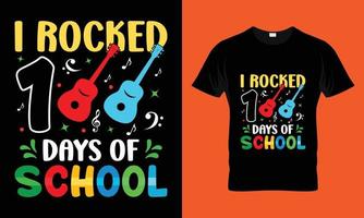 I rocked 100 days of school vector