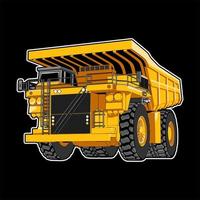 Dump Truck Machine Construction Equipment Vector
