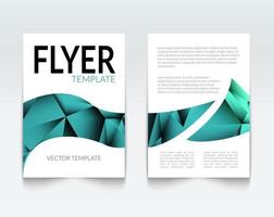 Abstract Triangle Brochure Flyer design vector template in A4 size