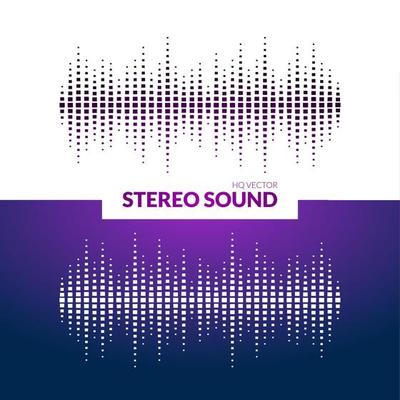 HQ Vector sound waves. Music waveform background. You can use in club, radio, pub, DJ show, party, concerts, recitals or the audio technology advertising background